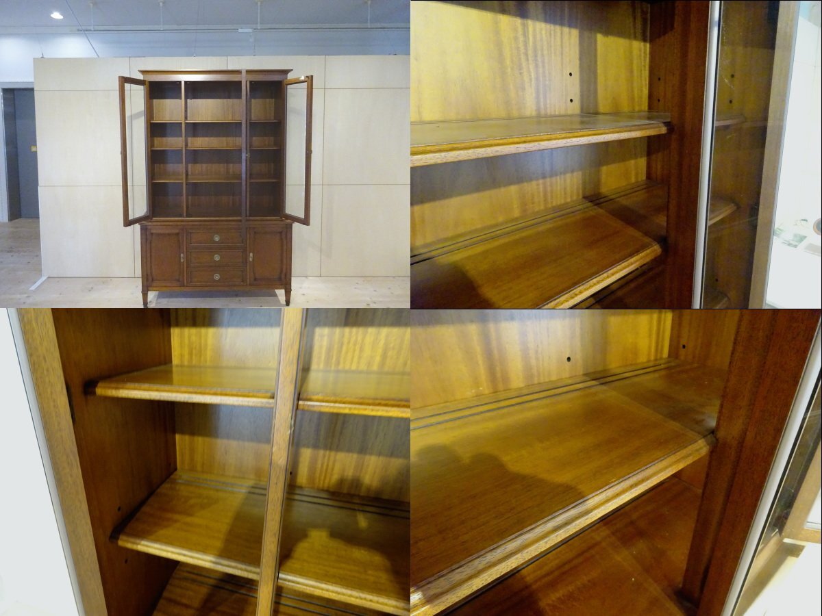 osk071027 【DREXEL HERITAGE/ドレクセル ヘリテイジ】 Triune トライユン China チャイナ 飾り棚・食器棚_画像6