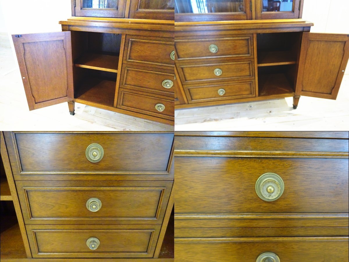 osk071027 【DREXEL HERITAGE/ドレクセル ヘリテイジ】 Triune トライユン China チャイナ 飾り棚・食器棚_画像7