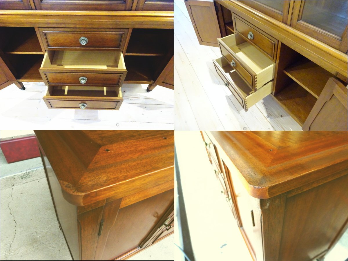 osk071027 【DREXEL HERITAGE/ドレクセル ヘリテイジ】 Triune トライユン China チャイナ 飾り棚・食器棚_画像8