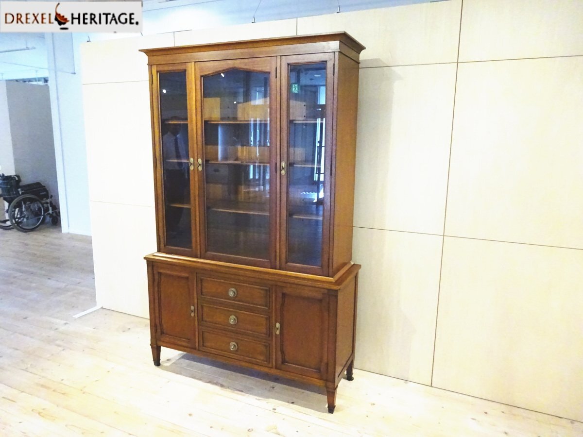 osk071027 【DREXEL HERITAGE/ドレクセル ヘリテイジ】 Triune トライユン China チャイナ 飾り棚・食器棚_画像2