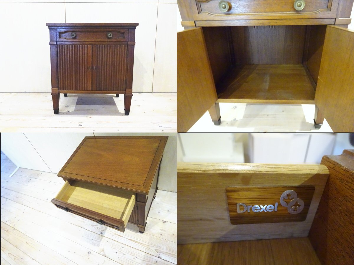 osk071028 【DREXEL HERITAGE】ドレクセル ヘリテイジ Triune トライユン サイドテーブル/サイドチェスト/ナイトテーブル_画像6