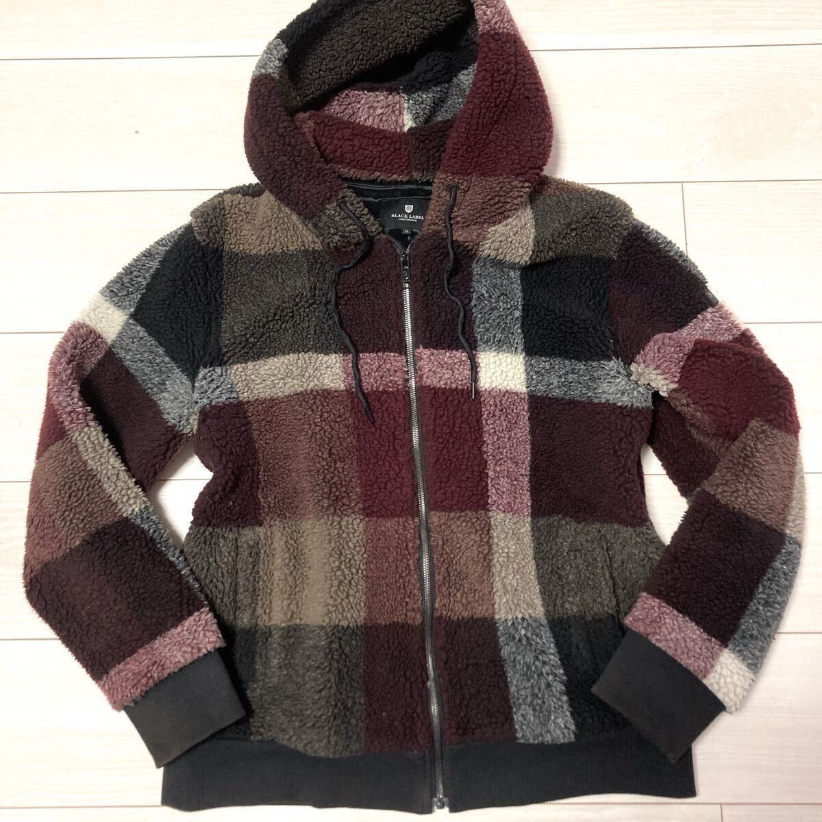 良好 ブラックレーベルクレストブリッジ パーカー ボア ジャケット アウター BLACKLABEL CRESTBRIDGE_画像3