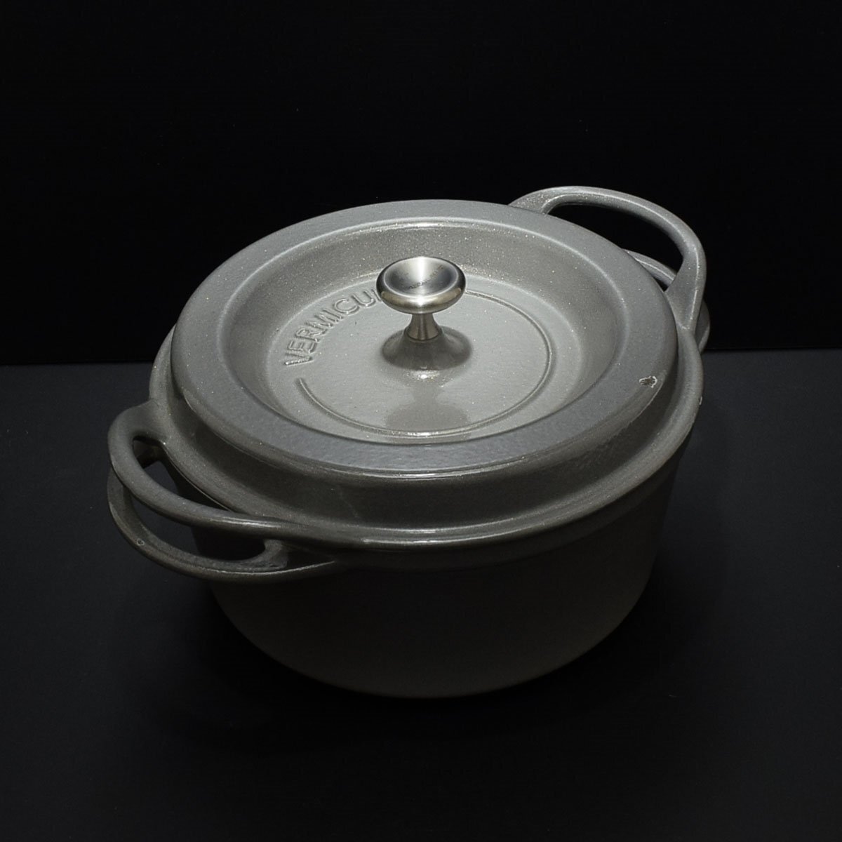 *562793 VERMICULAR балка Miki .la печь pot раунд нет вода кастрюля 22cm жемчуг серый нет вода сигнал low кастрюля с двумя ручками *562793 VERMICULAR балка Miki .la печь pot раунд нет вода кастрюля 22cm жемчуг серый нет вода сигнал low кастрюля с двумя ручками