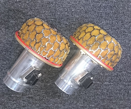 【希少品】 BNR32 BCNR33 BNR34 対応　Ｒ３５エアフロ アダプター　＆　エアフロ センサー　&　ＨＫＳ製 パワーフロー　１台分セット_画像1