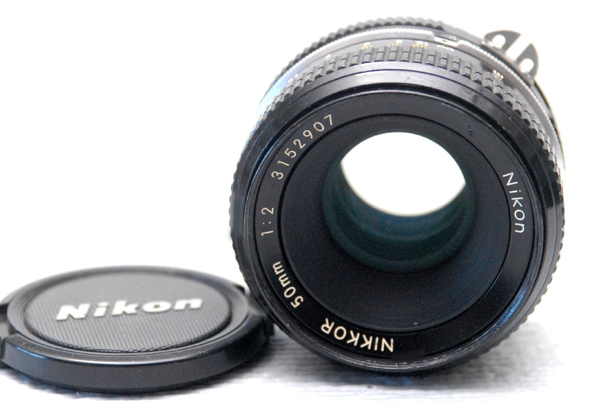 Nikon ニコン 純正 NIKKOR 50mm 高級単焦點(diǎn)レンズ 1:2 希少な作動品