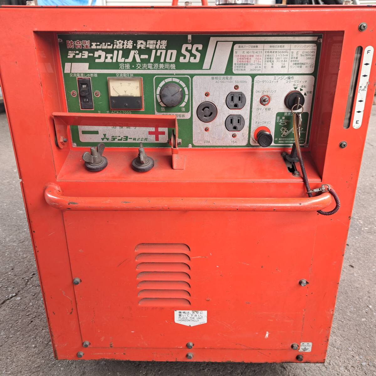 рабочее состояние подтверждено двигатель заводится в первого раза Denyo Denyo well pa-170SS звукоизоляция двигатель сварка генератор