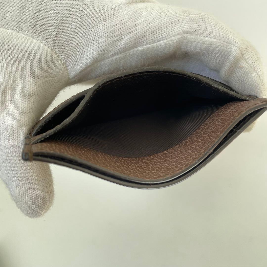 【未使用★箱付き】GUCCI グッチ カードケース 名刺入れ オフィディア シェリーライン GG柄 ベージュ ブラウン _画像6