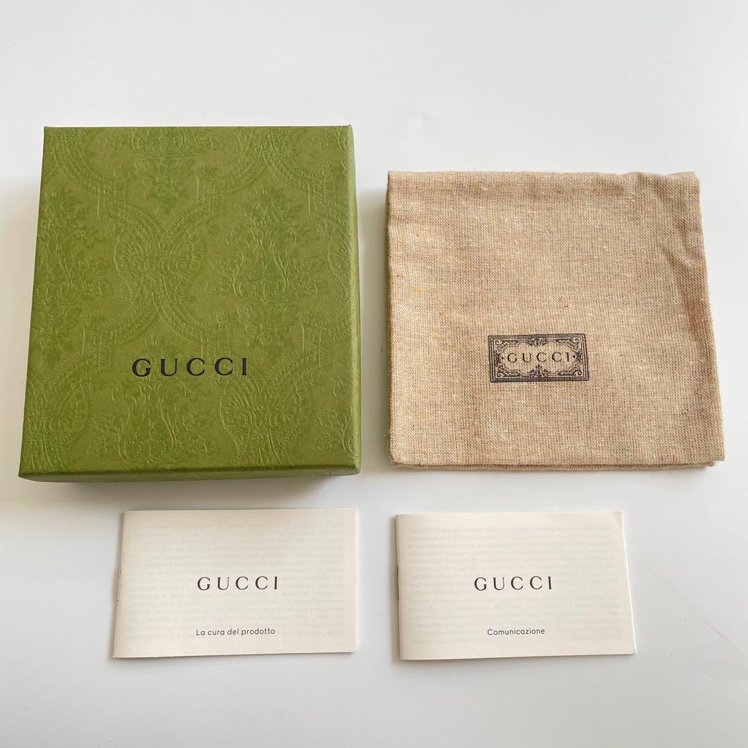 【未使用級★箱付き】GUCCI グッチ マネークリップ カードケース GG ビッグロゴ デカロゴ エンボス パンチング レザー 黒 676656_画像8