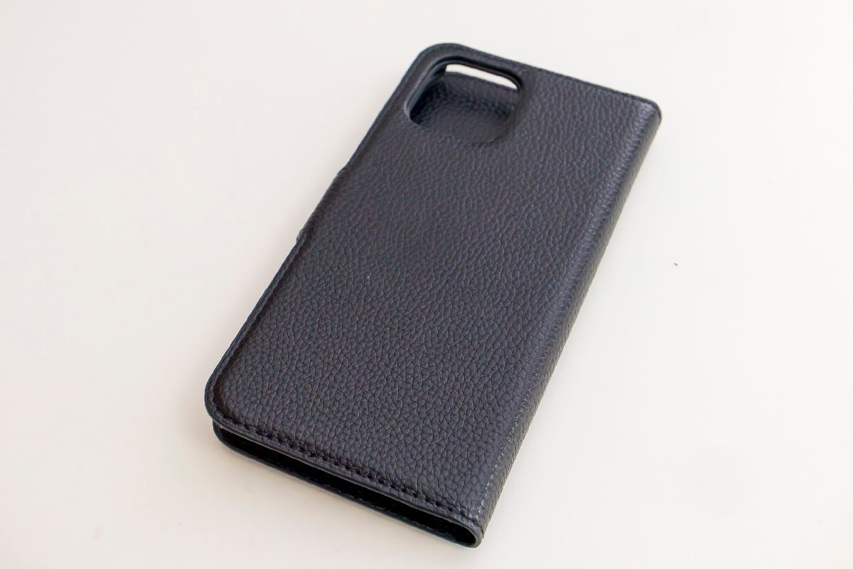 訳あり iPhone11Pro iPhone11 Pro 手帳 ケース 新品 合皮 ブラック LZR003_画像2