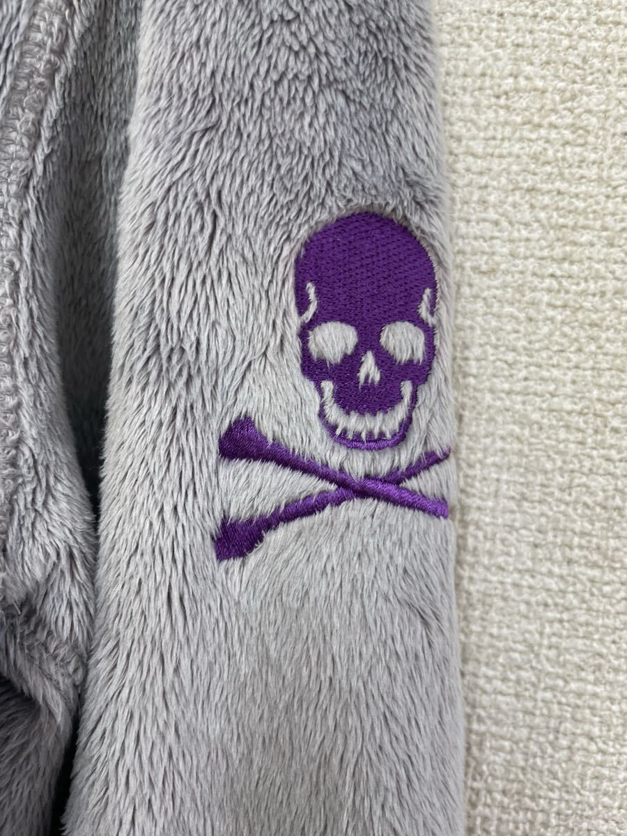 美品 LOVELESS ラブレス フルジップ モコモコ ベロアパーカー フーディ Hoodie 2号 メンズ Mサイズ相当 グレー 三陽商会 正規_画像4