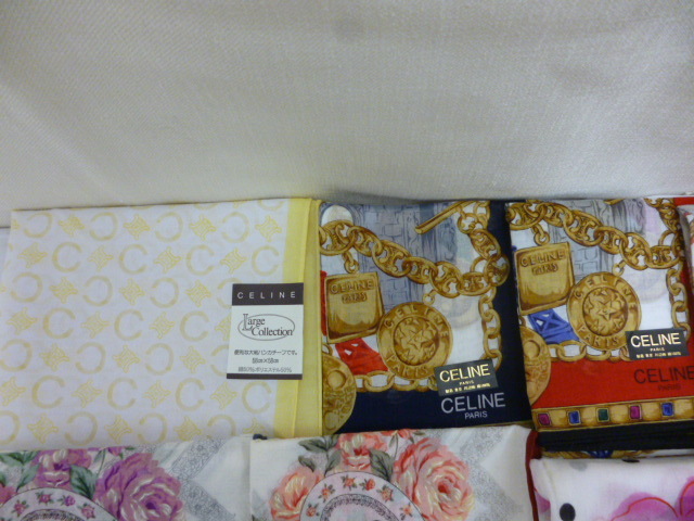 【M43316】ブランドハンカチ おまとめ31枚 CELINE・Christian Dior・RALPH LAUREN・Royal Doulton・WAKO・GIVENCHY・LANCEL・MISSONI 他_画像2