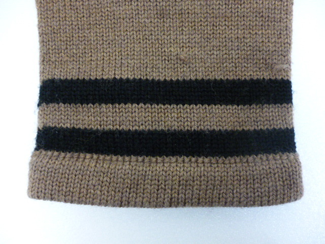 【M44397】FENDI フェンディ グローブ 手袋 ニット 防寒具 メンズ ブラウン系 美品　_画像4