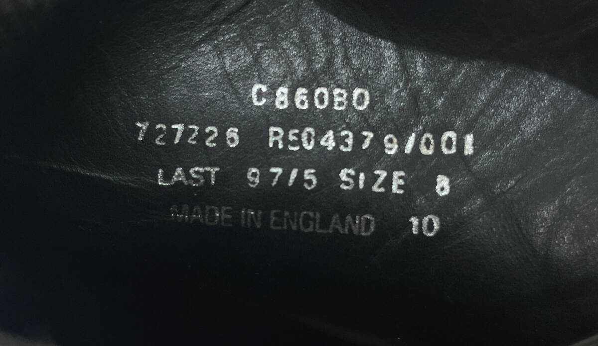 Loake (ローク) ×CASHCA カシュカ レースアップブーツ イングランド製 ウィングチップ C860 UK8 ブラック メンズ/045_画像7