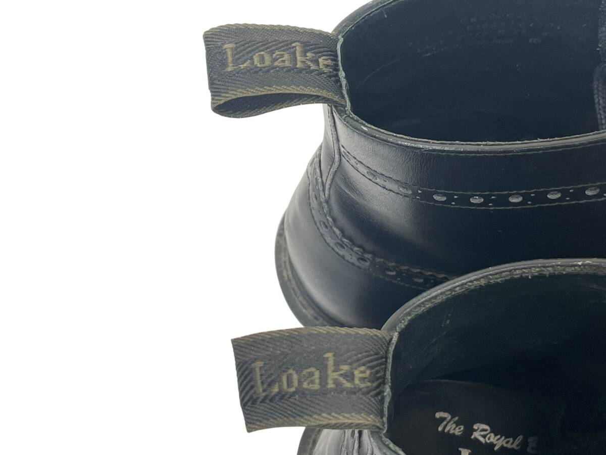 Loake (ローク) ×CASHCA カシュカ レースアップブーツ イングランド製 ウィングチップ C860 UK8 ブラック メンズ/045_画像9