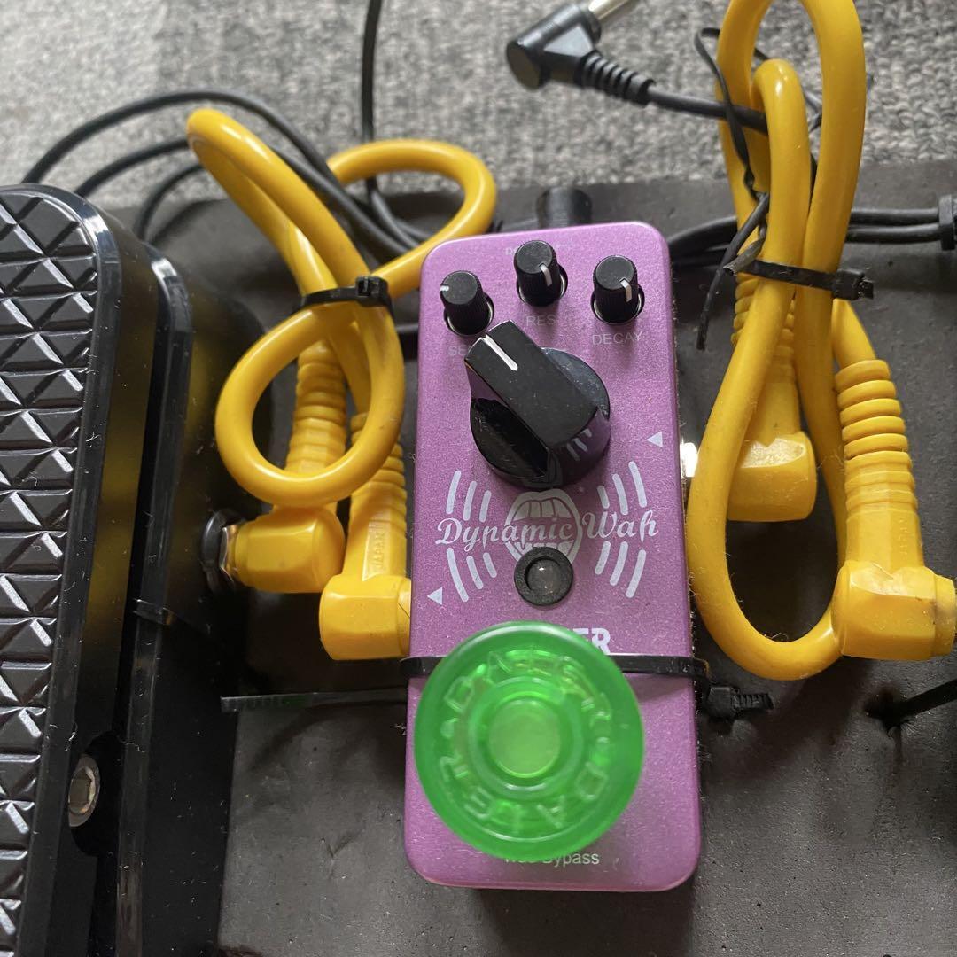 コンパクトエフェクターボード。ボリュームペダル 歪み チューナー ワウ コンパクトエフェクターボード ボリュームペダル 歪み