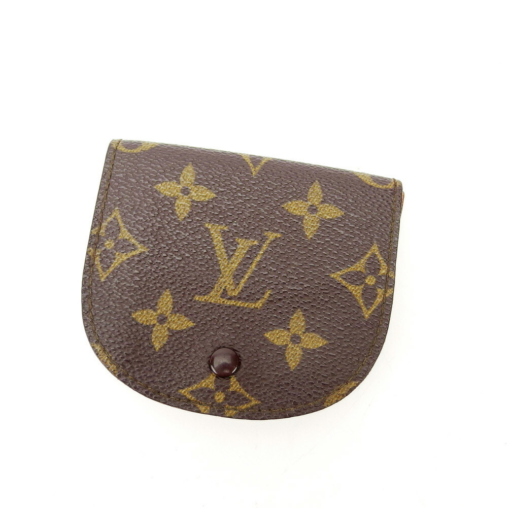 【30%OFFクーポン】ルイ・ヴィトン LOUIS VUITTON コインケース モノグラム ポルトモネグセ ブラウン ベージュ レディース 中古_画像1