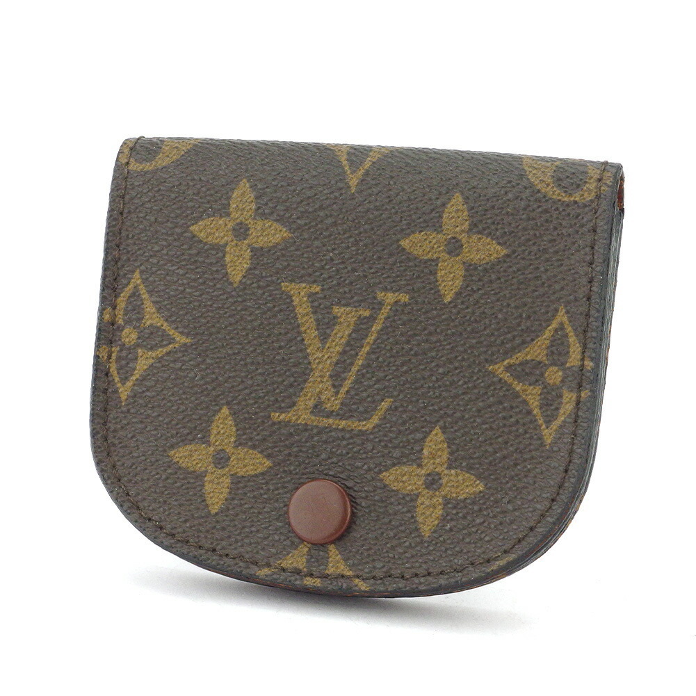 【30%OFFクーポン】ルイ・ヴィトン LOUIS VUITTON コインケース モノグラム ポルトモネグセ ブラウン ベージュ レディース 中古_画像1