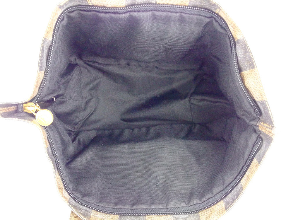 【30%OFFクーポン】フェンディ FENDI トートバッグ ペカン ベージュ ブラック レディース 中古_画像5