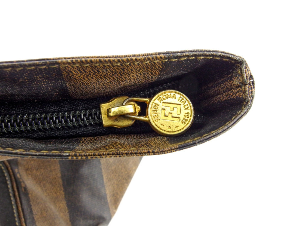 【30%OFFクーポン】フェンディ FENDI トートバッグ ペカン ベージュ ブラック レディース 中古_画像6