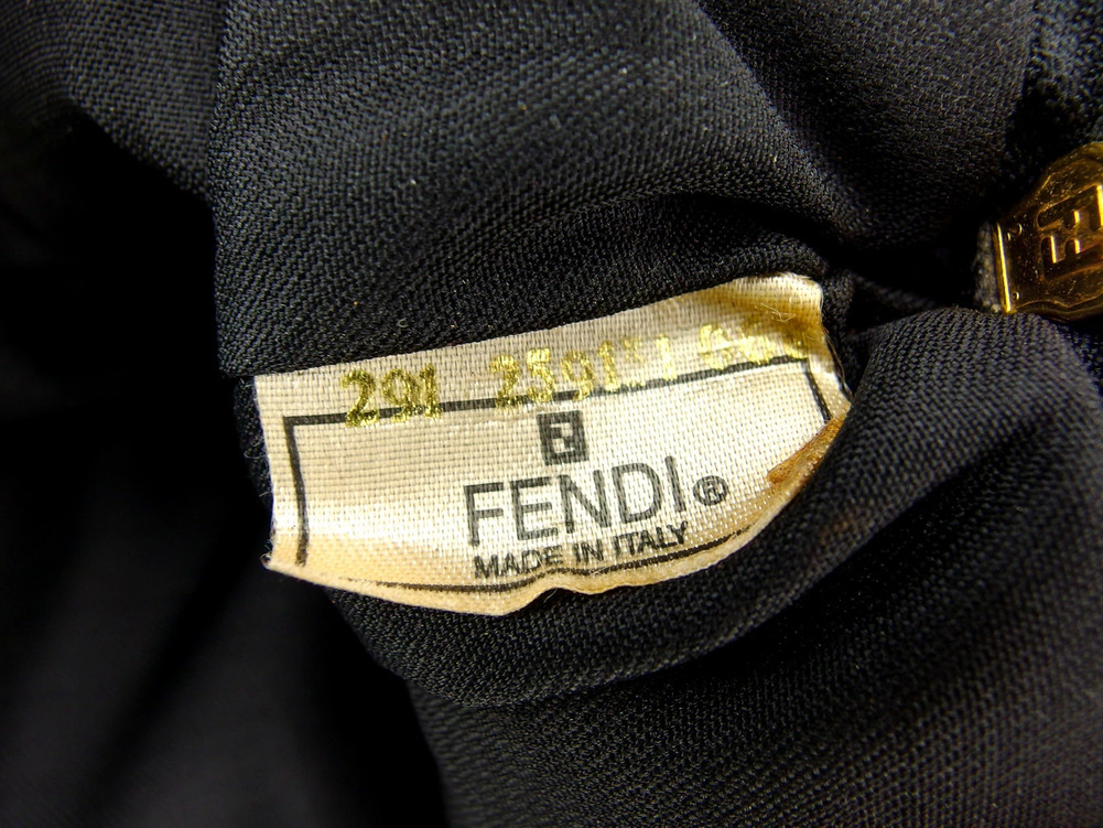 【30%OFFクーポン】フェンディ FENDI トートバッグ ペカン ベージュ ブラック レディース 中古_画像7
