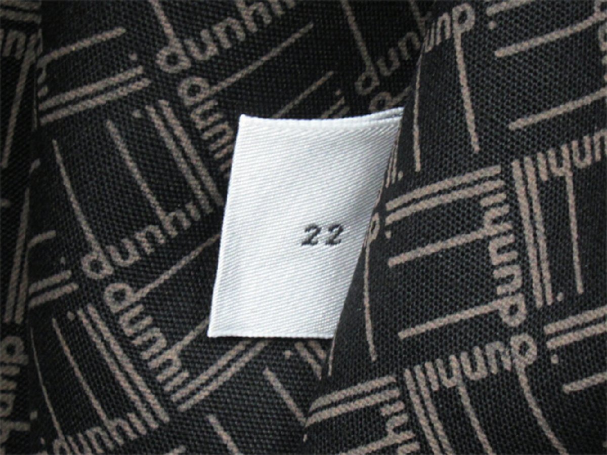 ダンヒル Dunhill ボストンバッグ ヘリンボーン グレー 灰色 ブラウン ゴールド レディース 中古