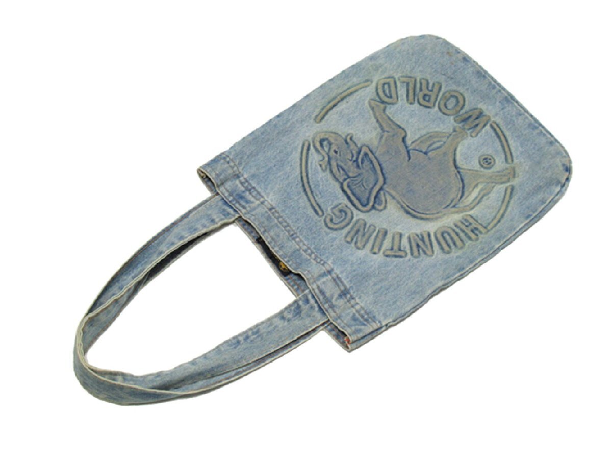 ハンティングワールド HUNTING WORLD トートバッグ ジャスパー ブルー レディース 中古_画像3