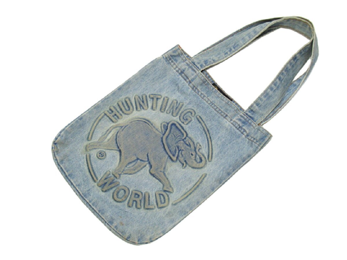 ハンティングワールド HUNTING WORLD トートバッグ ジャスパー ブルー レディース 中古_画像4