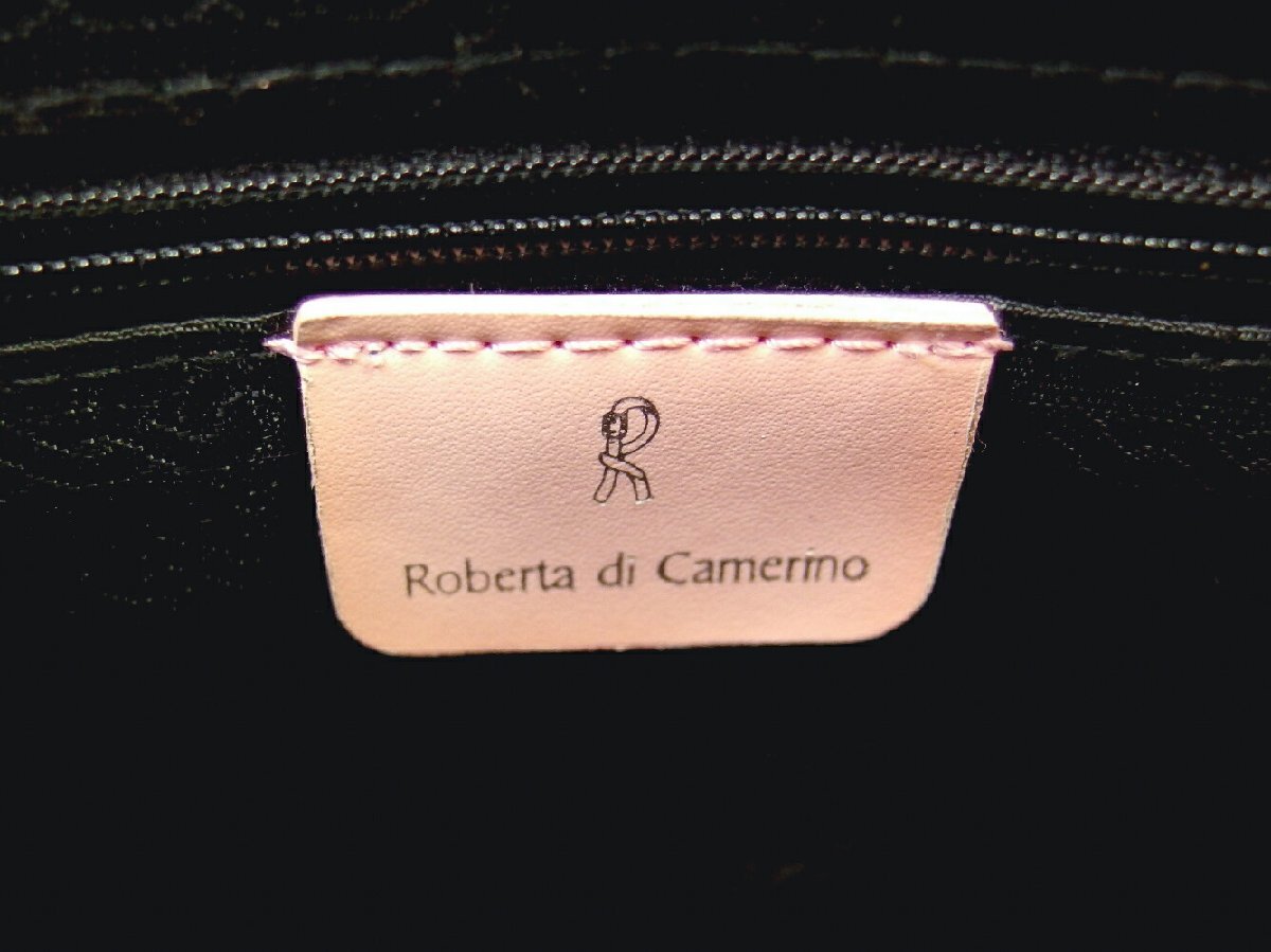 ロベルタ?ディ?カメリーノ Roberta di Camerino トートバッグ Rハンドル ピンク レディース 中古
