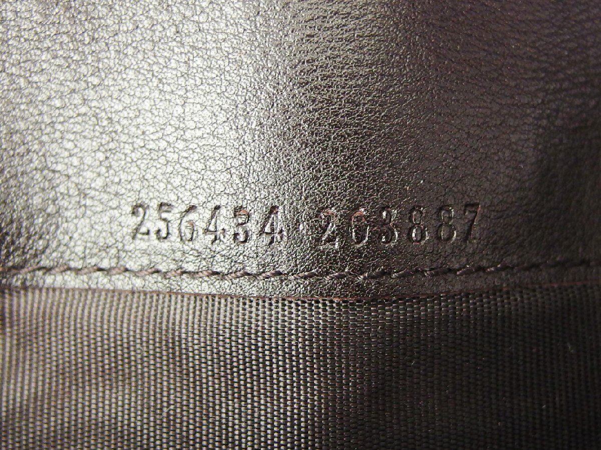 グッチ GUCCI 長財(cái)布 マイクログッチシマ ブラウン レディース 中古