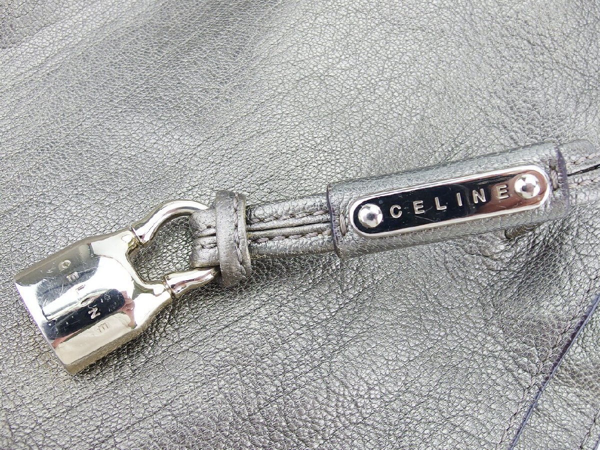 セリーヌ CELINE ハンドバッグ チャコールグレー レディース 中古