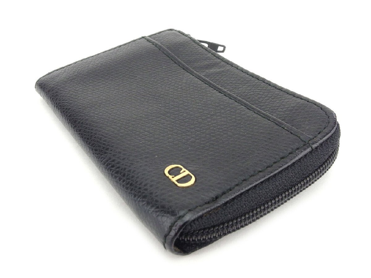 【30%OFFクーポン】ディオール Dior コインケース ブラック レディース 中古_画像2