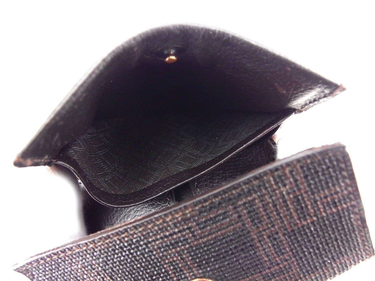 【30%OFFクーポン】ダンヒル Dunhill コインケース ディーエイト ブラック ブラウン レディース 中古_画像7