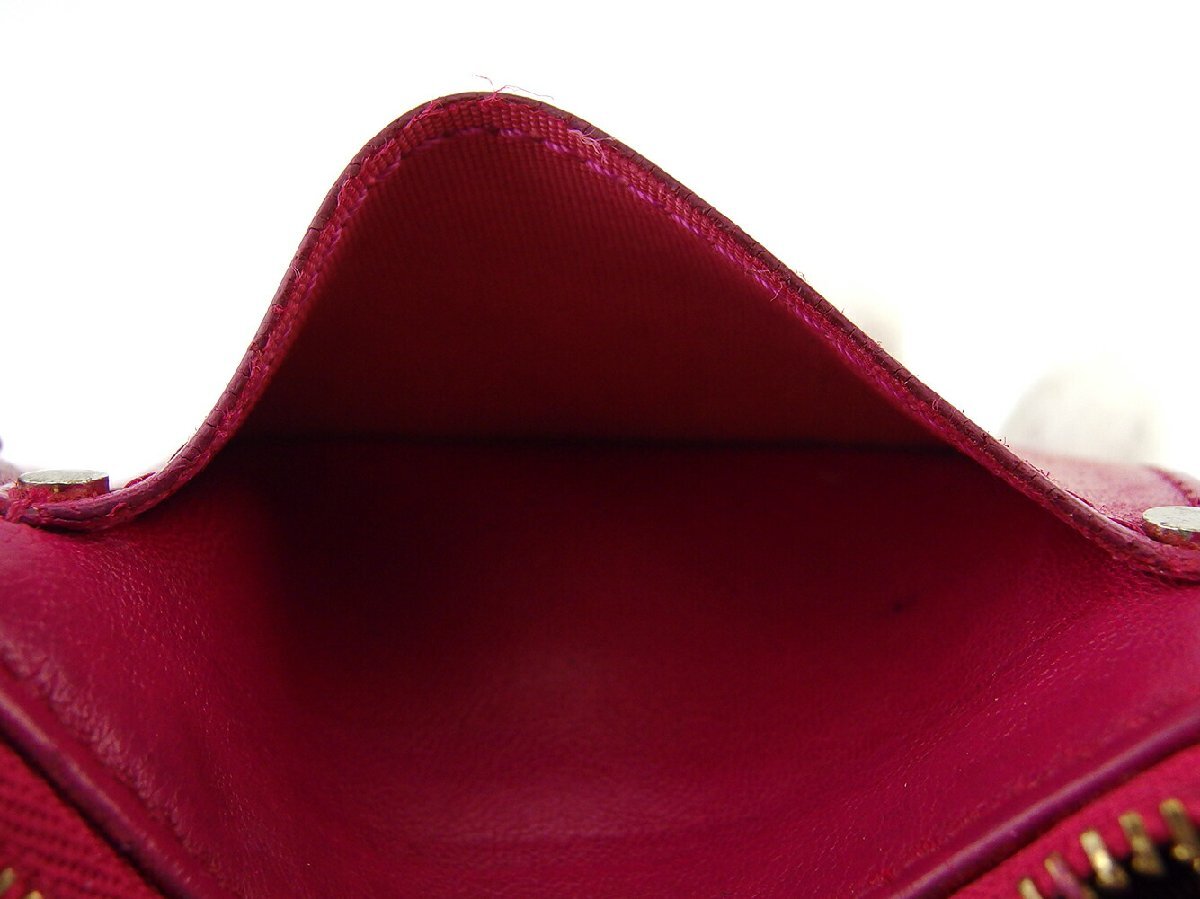 【30%OFFクーポン】ジミーチュウ JIMMY CHOO コインケース スタースタッズ ピンク シルバー ゴールド レディース 中古_画像6