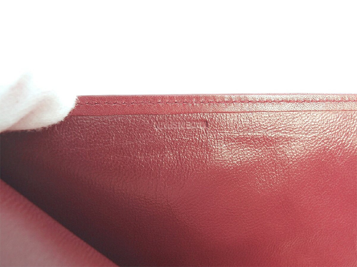 【30%OFFクーポン】カルティエ CARTIER 三つ折り財布 マストライン ボルドー ゴールド レディース 中古_画像8