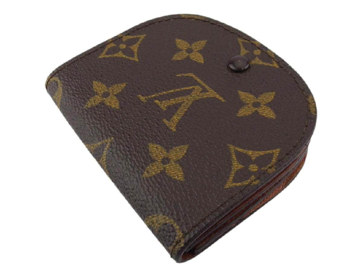 【30%OFFクーポン】ルイ・ヴィトン LOUIS VUITTON コインケース モノグラム ポルトモネグセ ブラウン ベージュ レディース 中古_画像2