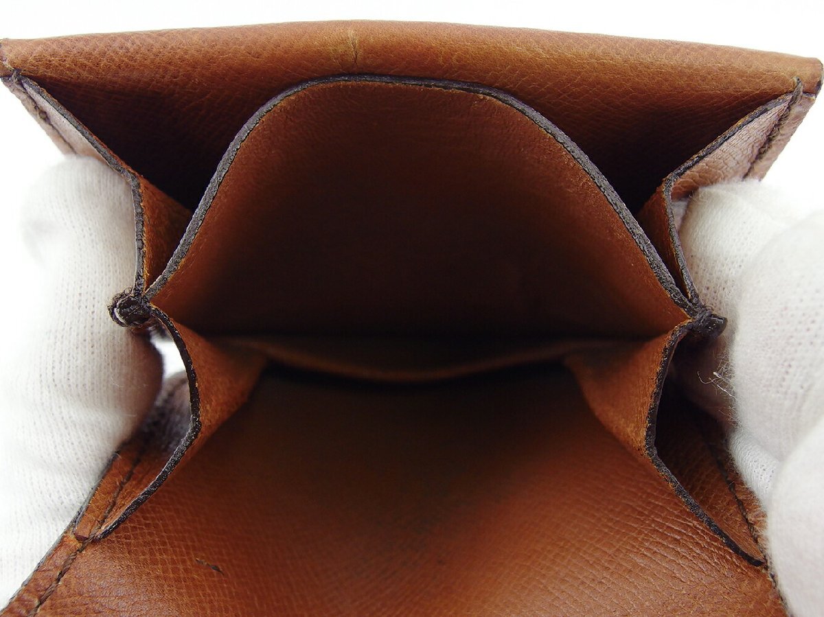 【30%OFFクーポン】ルイ・ヴィトン LOUIS VUITTON コインケース モノグラム ポルトモネグセ ブラウン ベージュ レディース 中古_画像5