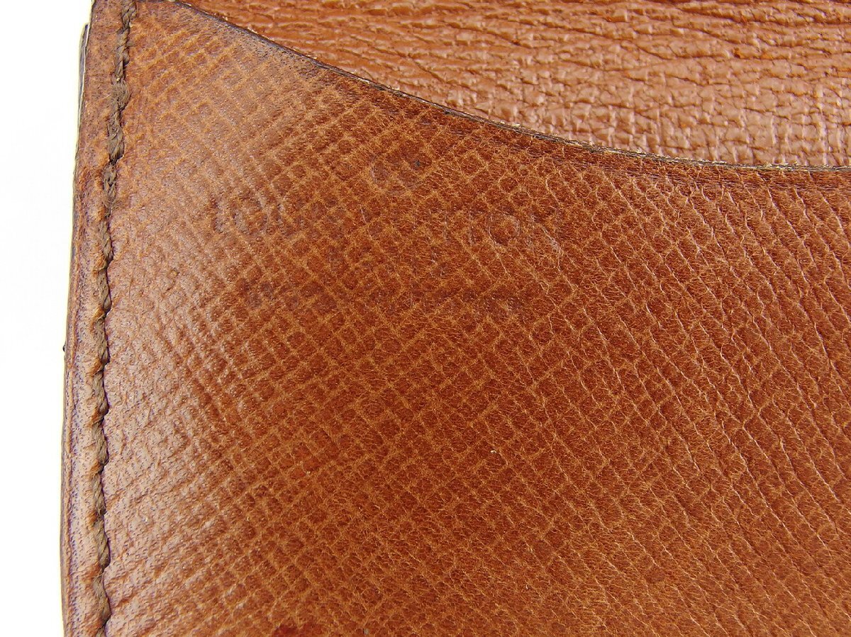 【30%OFFクーポン】ルイ・ヴィトン LOUIS VUITTON コインケース モノグラム ポルトモネグセ ブラウン ベージュ レディース 中古_画像8