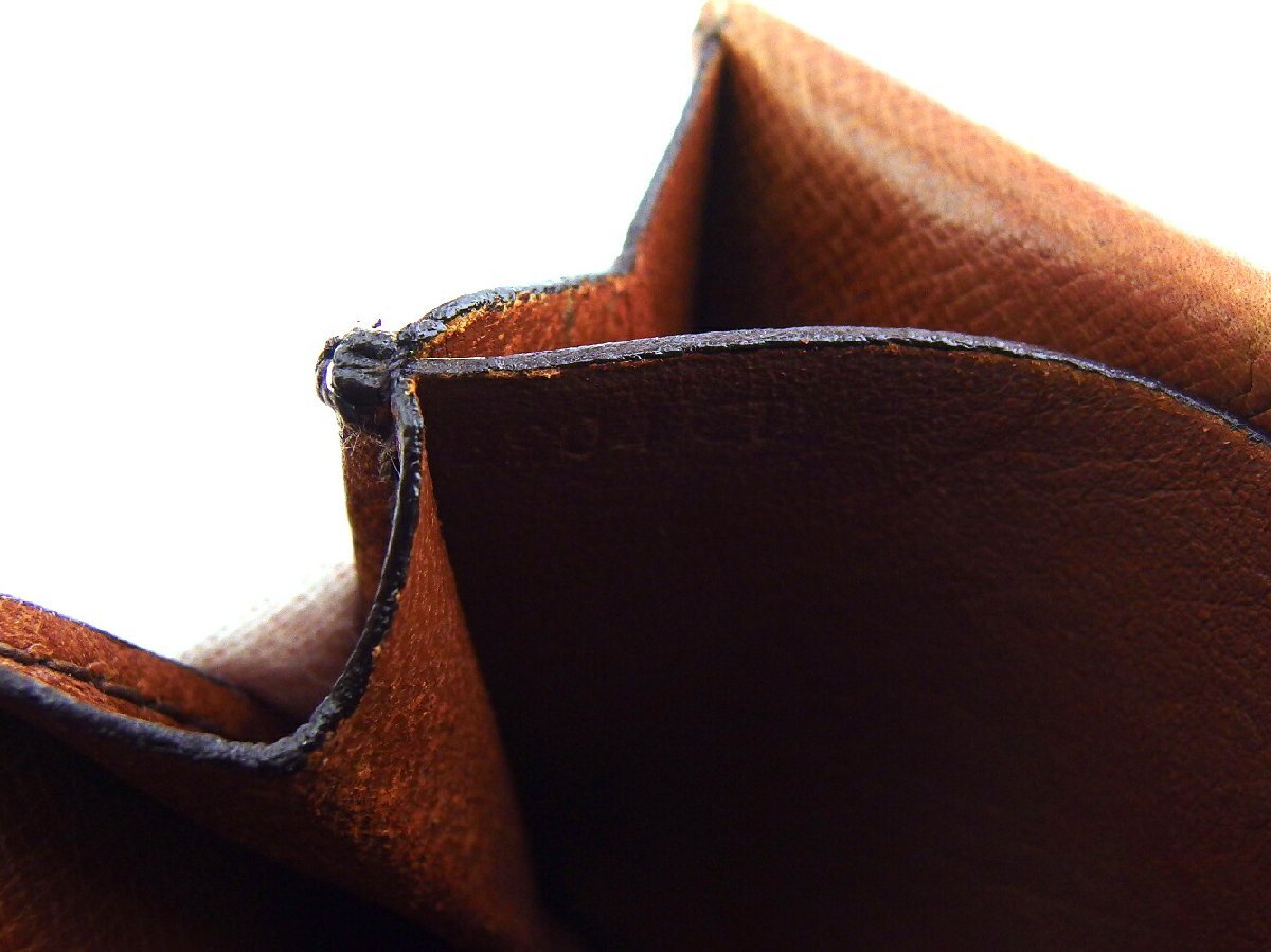 【30%OFFクーポン】ルイ・ヴィトン LOUIS VUITTON コインケース モノグラム ポルトモネグセ ブラウン ベージュ レディース 中古_画像10