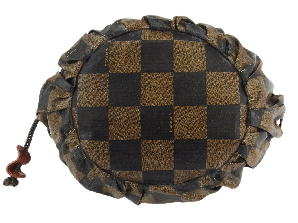 【30%OFFクーポン】フェンディ FENDI トートバッグ ブロックチェック ベージュ ブラック ブラウン レディース 中古_画像4