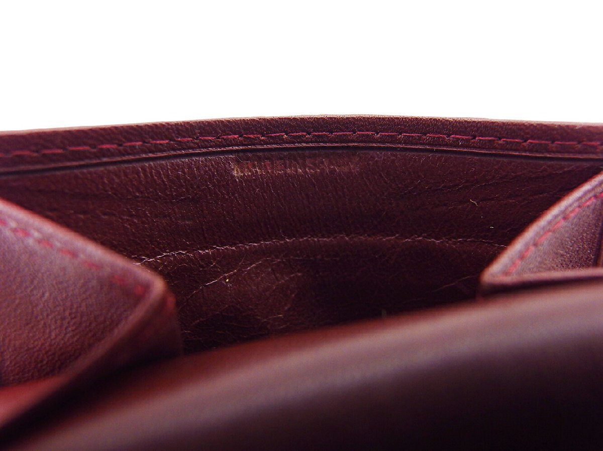 【30%OFFクーポン】カルティエ CARTIER コインケース マストライン ボルドー ゴールド レディース 中古_画像7