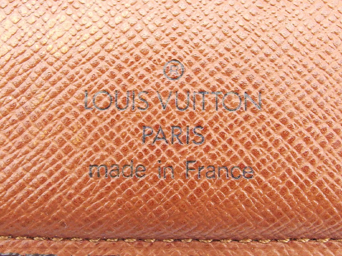 【30%OFFクーポン】ルイ・ヴィトン LOUIS VUITTON 札入れ モノグラム ポルトフォイユミュルティプル ブラウン ベージュ レディース 中古_画像9