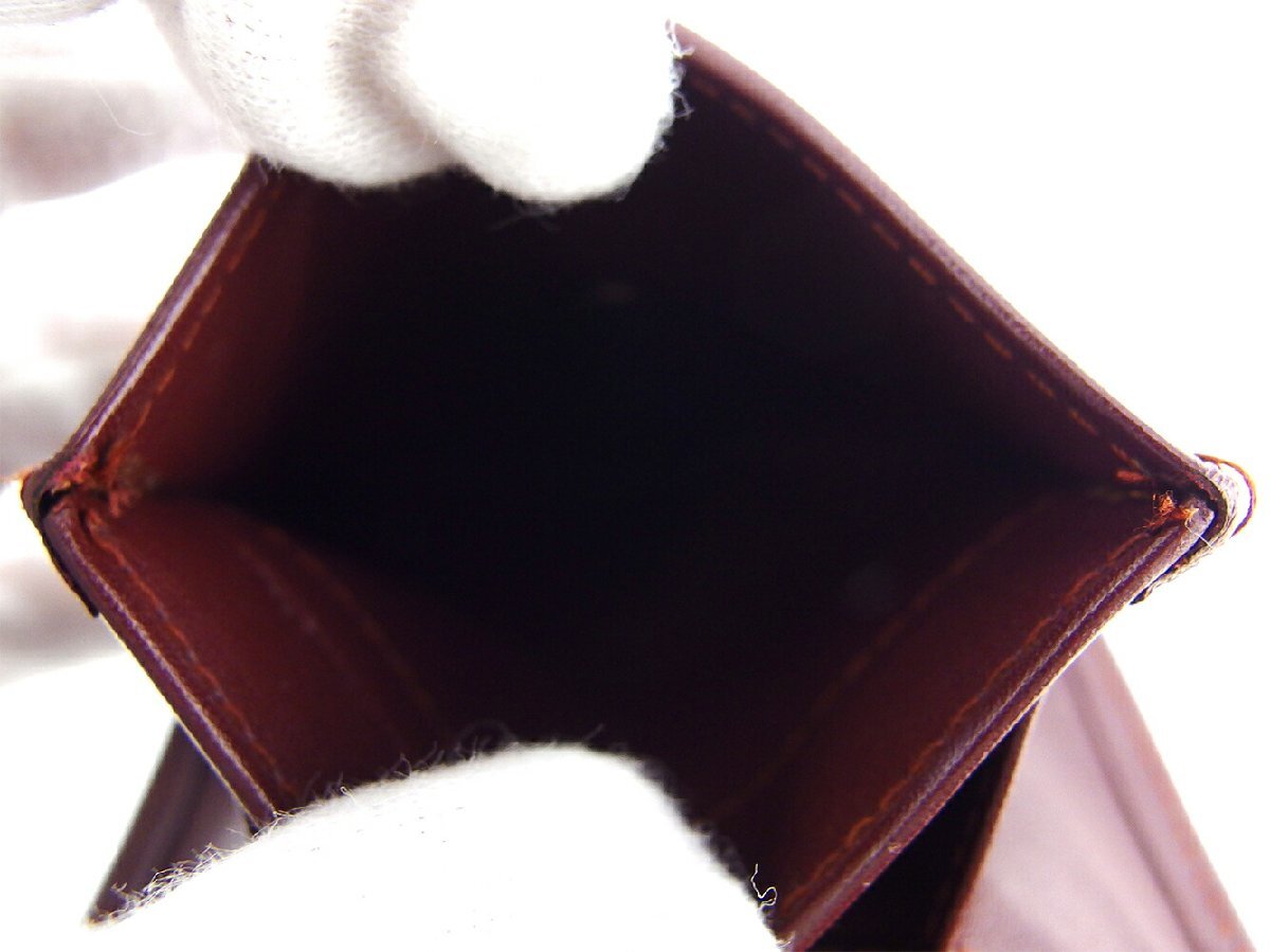 【30%OFFクーポン】カルティエ CARTIER コインケース マストライン ボルドー ゴールド レディース 中古_画像6