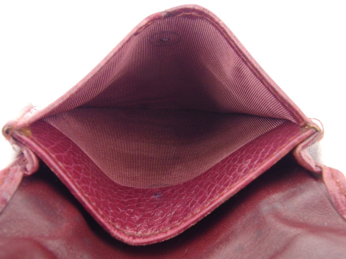 【30%OFFクーポン】カルティエ CARTIER コインケース マストライン ボルドー レディース 中古_画像7