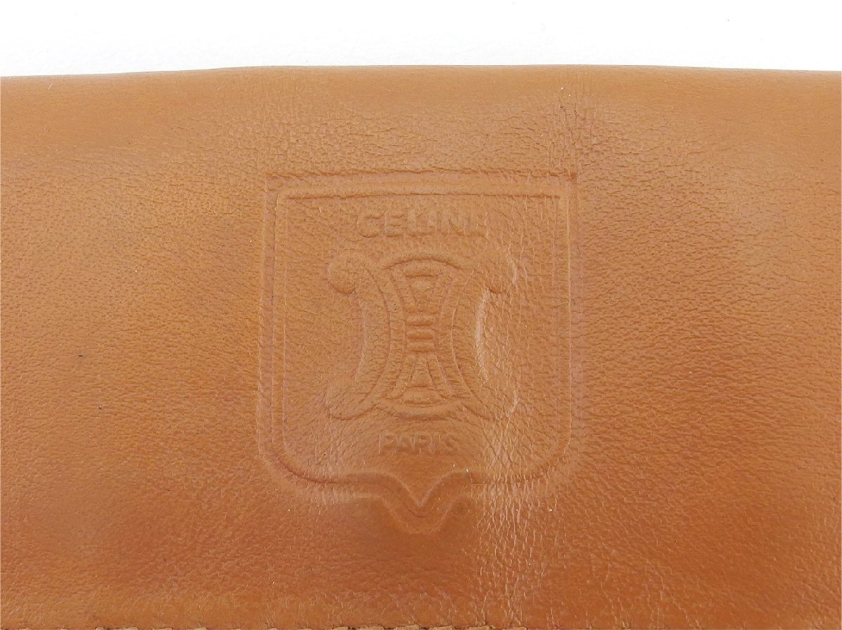 セリーヌ CELINE コインケース マカダム ブラウン ベージュ レディース 中古_画像6
