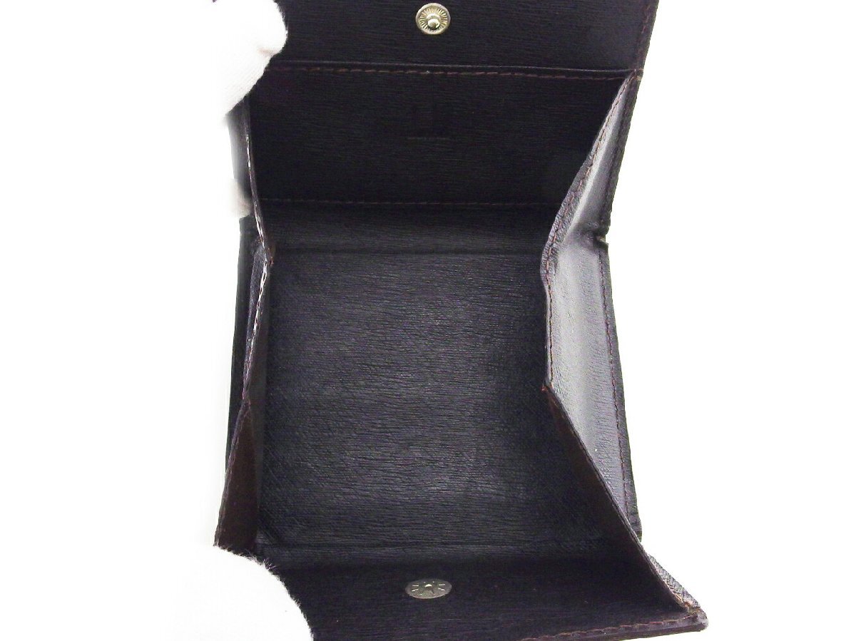 ダンヒル Dunhill コインケース サイドカー ブラウン シルバー レディース 中古_画像4