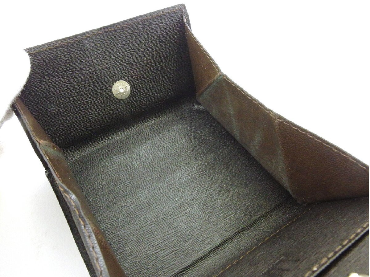 ダンヒル Dunhill コインケース サイドカー ブラウン シルバー レディース 中古_画像6