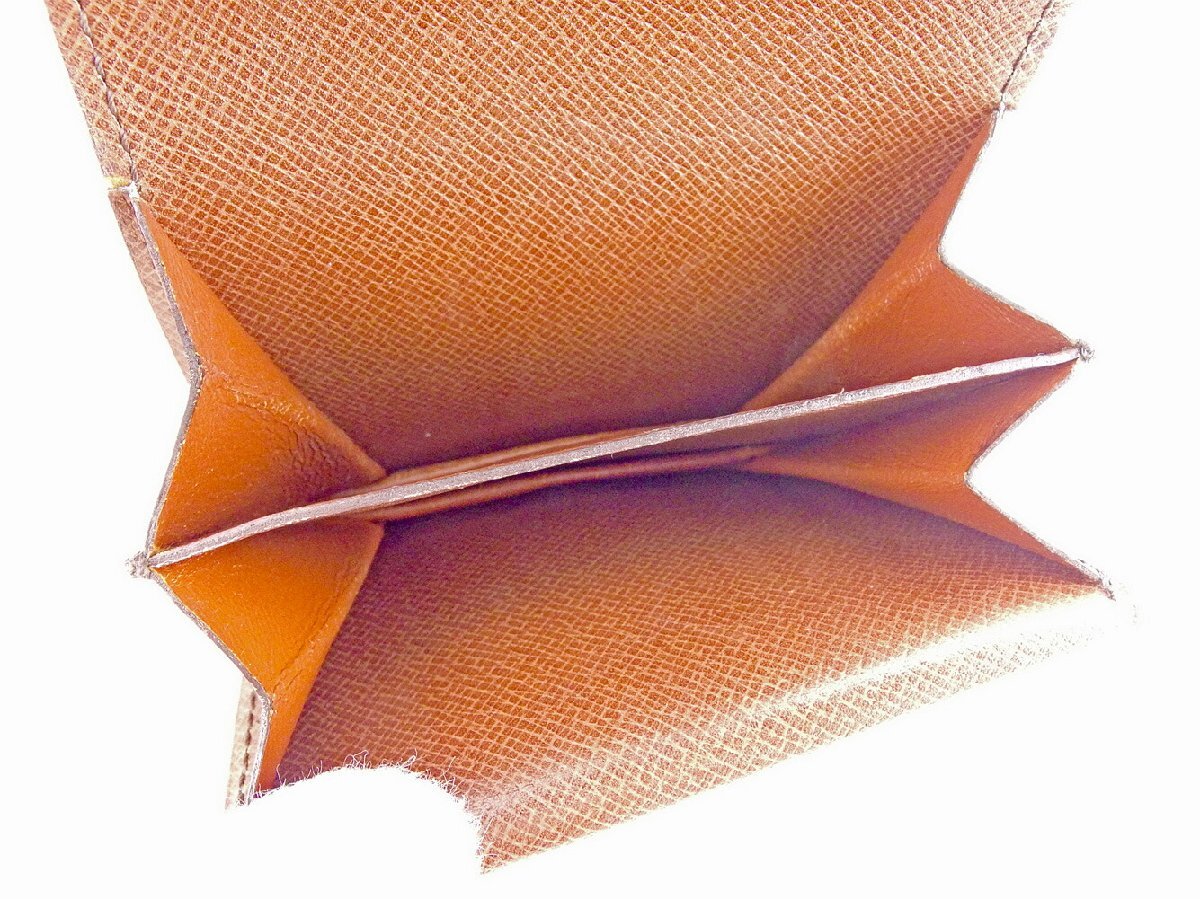 【30%OFFクーポン】ルイ・ヴィトン LOUIS VUITTON コインケース モノグラム /ポルトモネ・グセ ブラウン レディース 中古_画像5