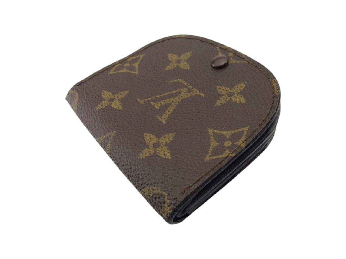 【30%OFFクーポン】ルイ・ヴィトン LOUIS VUITTON コインケース モノグラム ポルトモネグセ ブラウン ベージュ レディース 中古_画像2