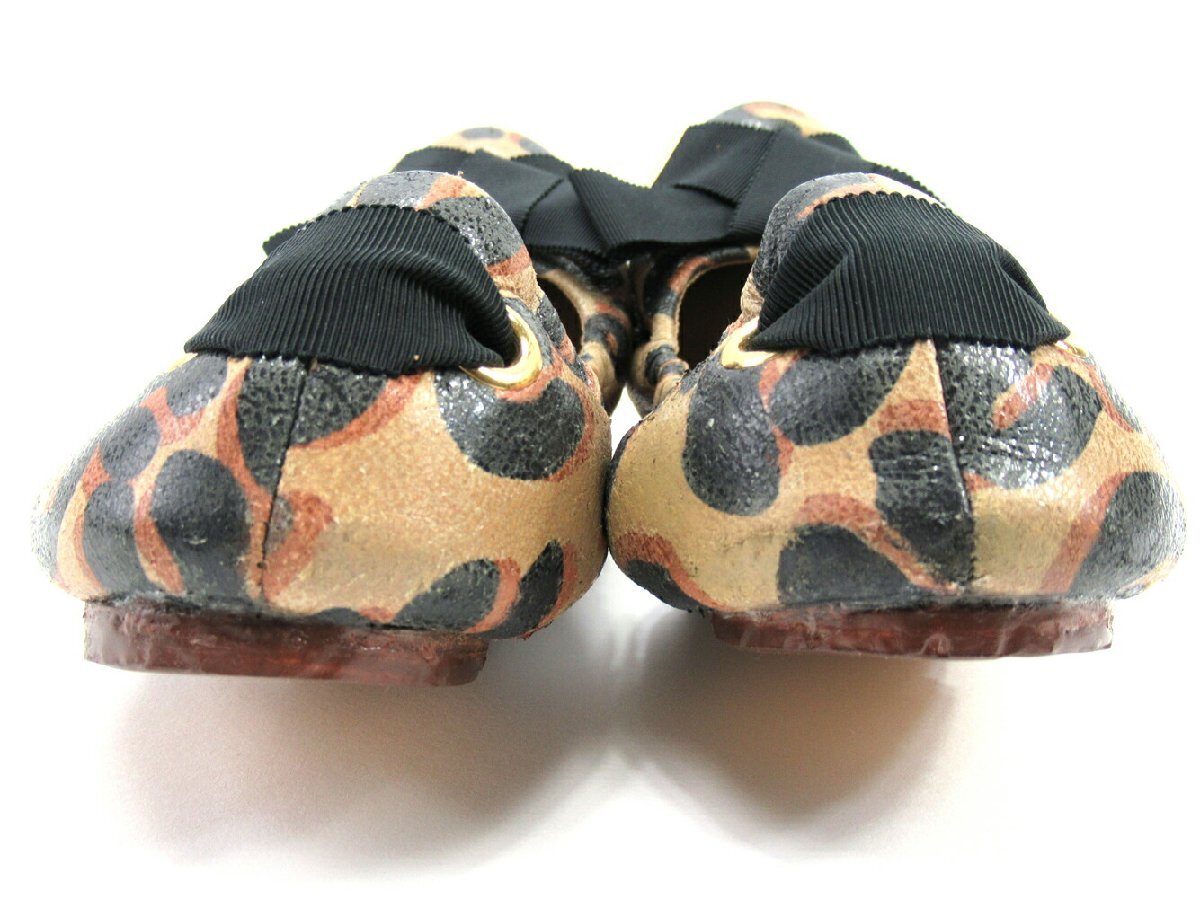 【30%OFFクーポン】ルイ・ヴィトン LOUIS VUITTON パンプス レオパード柄 #M ベージュ ブラック レディース 中古_画像2