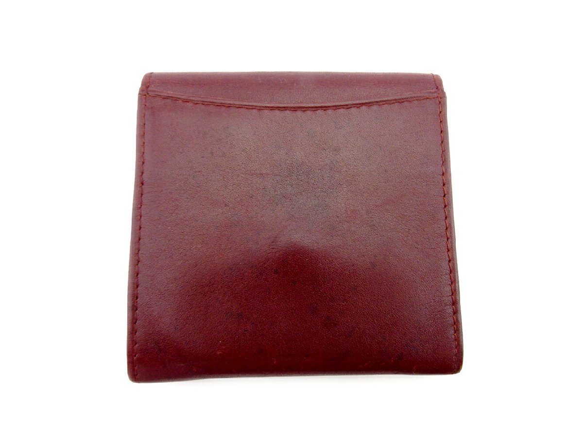【30%OFFクーポン】カルティエ CARTIER コインケース マストライン ボルドー ゴールド レディース 中古_画像2